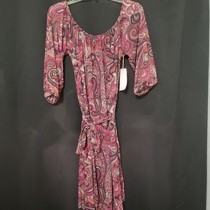 Paisley pattern dress